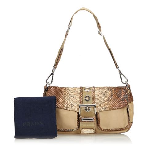 prada 1961 purse python leather